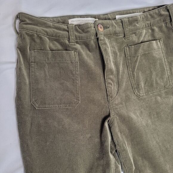 ANTHROPOLOGIE Pilcro and the Letterpress green high rise skinny corduroy pant 32 - Picture 4 of 10